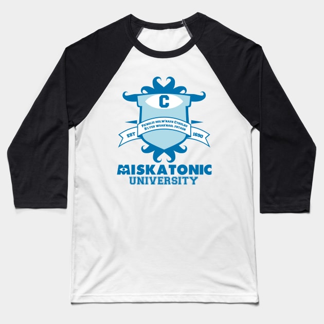 Miskatonic University Baseball T-Shirt by RetroReview